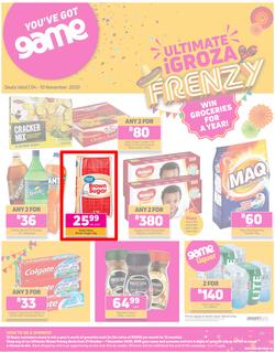 Game Kwa-Zulu Natal Food : Ultimate iGroza Frenzy (4 November - 10 November 2020), page 1
