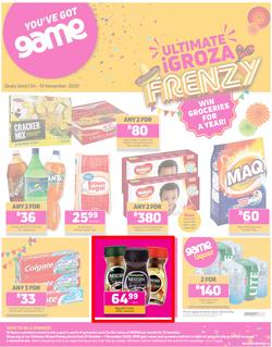 Game Kwa-Zulu Natal Food : Ultimate iGroza Frenzy (4 November - 10 November 2020), page 1