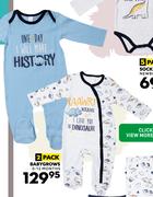 Ackerman Baby Company 2 Pack Baby Grows (0-12 Months)