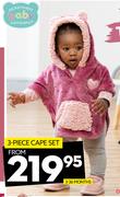 Ackerman Baby Company 3 Piece Cape Set (3-36 Months)