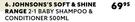 Johnson's Soft & Shine Range 2-1 Baby Shampoo & Conditioner-500ml