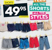 Kids Shorts For 3-24 Months