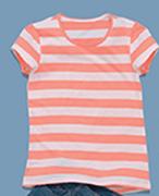 Girls Stripped Tee(7-15 Years)