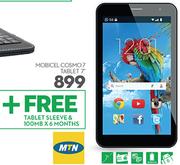 Mobicel Cosmo 7 Tablet 7"+ Free Tablet Sleeve