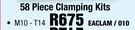58 Piece Clamping Kits M10-T14 EACLAM/010