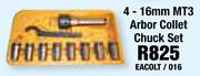 4-16mm MT3 Arbor Collet Chuck Set EACOLT/016