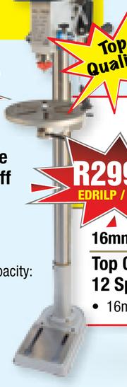 Special MacAfric Top Quality Industrial Pedestal Drill 25mm 12