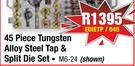 45 Piece Tungsten Alloy Steel Tap & Split Die Set M6-24 Shown EDIETP/045