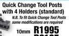 Quick Change Tool Posts With 4 Holders (Standard) 10mm