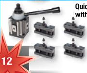 Quick Change Tool Posts With 4 Holders (Standard) 12mm