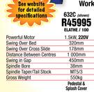 Mac Afric 632C Gear Driven Metal Working Lathes ELATHE/100