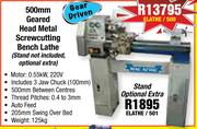 Mac Afric Gear Driven 500mm Geared Head Metal Screwcutting Bench Lathe ELATHE/500