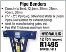 MacAfric Hydraulic 12 Ton Pipe Benders GPIPEB/012