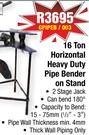 MacAfric Manual 16 Ton Horizontal Heavy Duty Pipe Bender On Stand GPIPEB/003