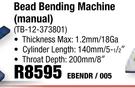 MacAfric Bead Bending Machine (Manual) (TB-12-373801) EBENDR/005