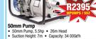 Petrol Water Pumps 50mm For Clean Water Contractors MPUMPS/552