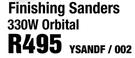 Powerplus Finishing Sanders 330W Orbital YSANDF/002