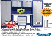 MacAfric Professional Complete Workstation/Storage Garage System TCABIN/010