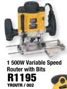 Powerplus 1500W Variable Speed Router With Bits YROUTR/002