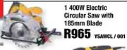 Powerplus 1400W Electric Circular Saw With 185mm Blade YSAWCL/001
