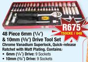 Hexa 48 Piece 6mm(1/4") & 10mm(3/8") Drive Tool Set TSOCKE/048