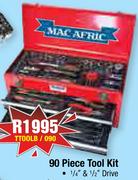 MacAfric 90 Piece Tool Kit TTOOLB/090