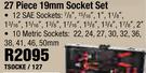 Heavy Duty Mechanics 27-Piece 19mm Socket Set TSOCKE/127
