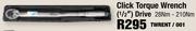 Click Torque Wrench 1/2" Drive 28Nm-210Nm TWRENT/001