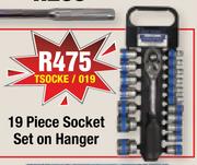 19-Piece Socket Set On Hanger TSOCKE/019