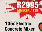 135L Electric Concrete Mixer MMIXER/135