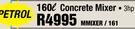 Petrol 160L Concrete Mixer MMIXER/161