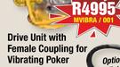 Drive Unit With Female Coupling For Vibrating Poker MVIBRA/001