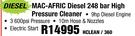 MacAfric Diesel 248 Bar High Pressure Cleaner HCLEAN/360