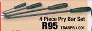 4-Piece Pry Bar Set TBARPR/001
