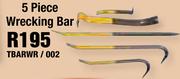5-Piece Wrecking Bar TBARWR/002