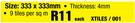 Black PVC Extra Heavy Duty Interlocking Floor Tile XTILES/001-333 x 333mm Each