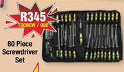 80 Piece Screwdriver Set TSCREW/080