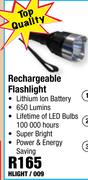 Top Quality Rechargeable Flashlight HLIGHT/009