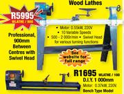 Lathes D.I.Y. 900mm WLATHE/900 Or 1000mm WLATHE/100-Each