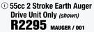 55cc 2 Stroke Earth Auger Drive Unit Only MAUGER/001