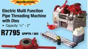 Electric Multi Function Pipe Threading Machine With Dies Capacity 1/2"-2" GPIPTH/003