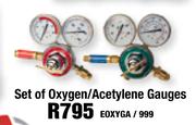 Set Of Oxygen/Acetylene Gauges EOXYGA/999