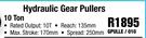 Hydraulic 10 Ton Gear Puller GPULLE/010