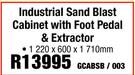 Macafric Industrial Sand Blast Cabinet With Foot Pedal & Extractor-GCABSB/003