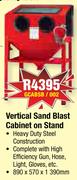Macafric Vertical Sand Blast Cabinet On Stand-GCABSB/002
