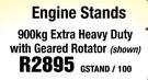 Engine Stands 900kg Extra Heavy Duty With Geared Rotator Shown GSTAND/100