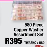 580 Piece Copper Washer Assortment Set TWASHC/580
