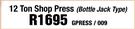 12 Ton Shop Press (Bottle Jack Type) GPRESS/009