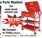 Bath Type Parts Washer 90L Compact On Trolley GWASHP/091