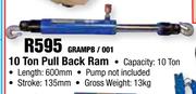 10 Ton Pull Back Ram GRAMPB/001